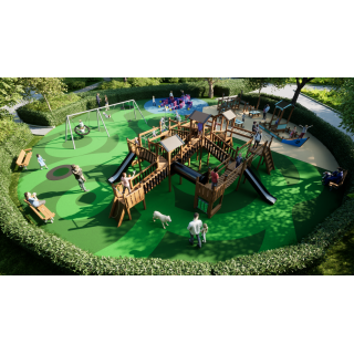 032 Wooden Playground in Blue_1661