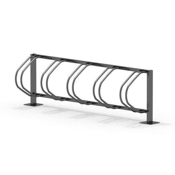 Bike Stand metallist jalgrattahoidja välitingimustesse mänguväljaku juurde.