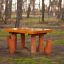 Table Nature with 4 stools täispuidust istumiskomplekt metsas