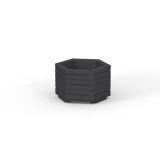 Wooden flowerpot III black