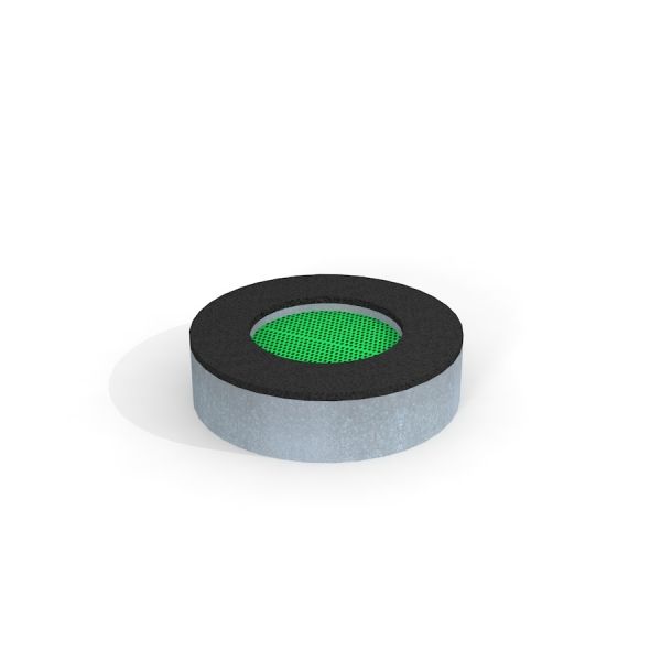 Round Trampoline (80 cm) ümarate äärte ja rohelise hüppenõlvaga mänguväljakuks