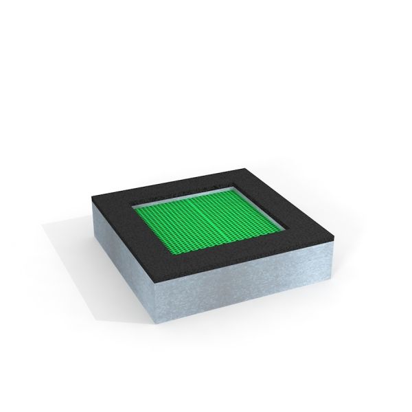 Square trampolin (100 cm) roheline võrguga mänguväljakule paigutamiseks