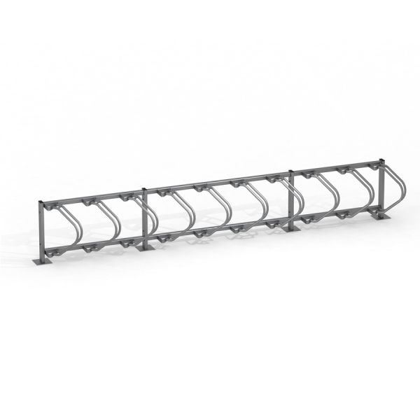 Bike Stand 10 metallist jalgrattahoidja mitme koha jaoks.