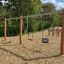 Double Robinia Swing Nature 1 + 2 (BNS 120 cm) puitkiik kahe istekojaga looduslikus pargis