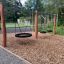 Double Robinia Swing Nature 1 + 2 (BNS 120 cm) puidust kiiged laste mänguväljakul
