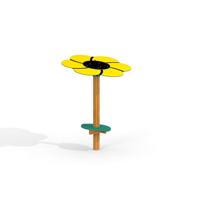 Play Table with Sun Shade (Flower) mänguväljak varikatus kollase õiega