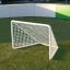 Mini Goal jalgpallivärav kunstmuruväljakul laste mänguväljakul.