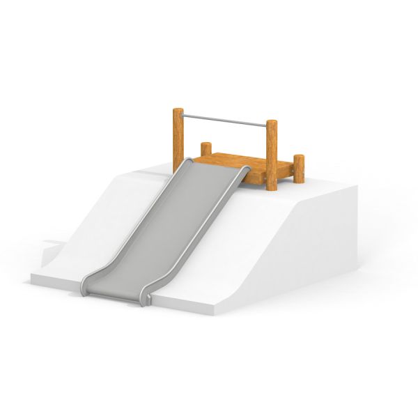 Laste mänguväljak, Nature Hill Slide Wide STS150, lai metall-liug, puidust tugistruktuuriga.