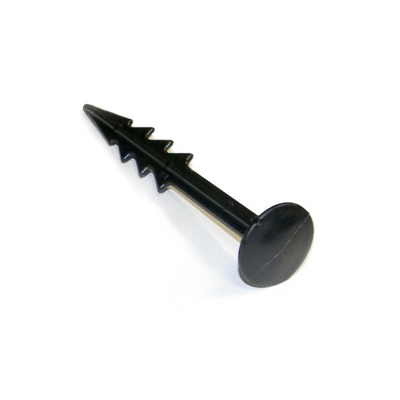 Mustast plastikust Plastic pick mänguväljakuvahendi kinnituseks.
