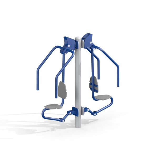 Kahepoolne Double Chest Press välistingimustes mänguväljaku ja fitnessi varustus.