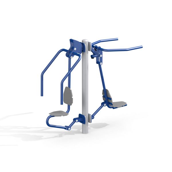 Välja fitnessseade Pull Down + Chest Press kahe istmega lastele ja täiskasvanutele.